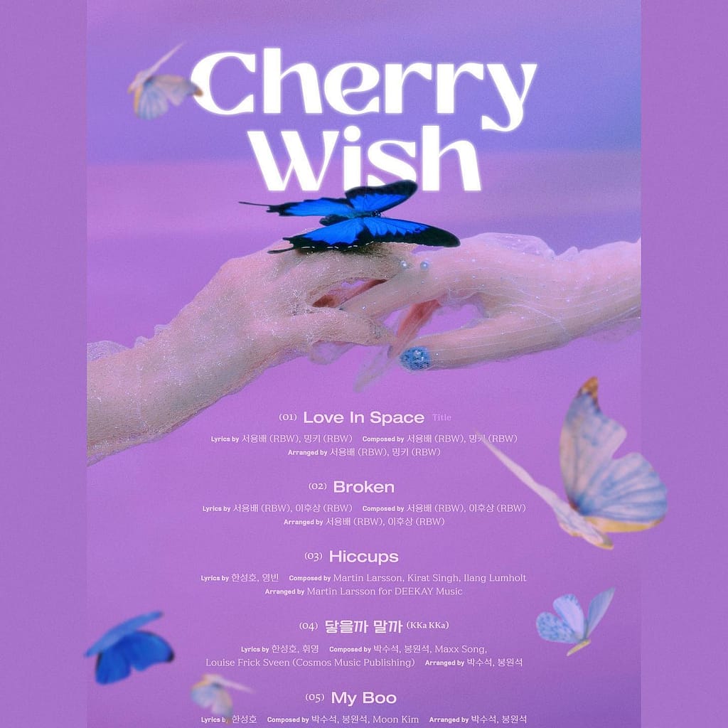Tracklist 2nd Mini Album CherryWish CherryBullet Foto instagram cherrybullet - CATANFA