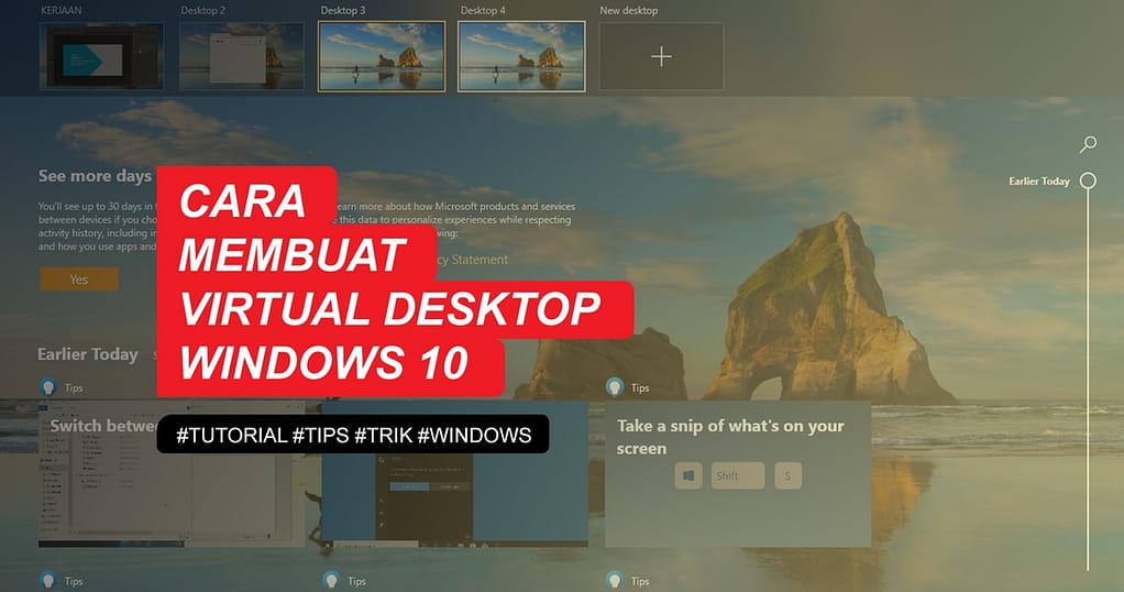 Cara Membuat Virtual Desktop Windows 10